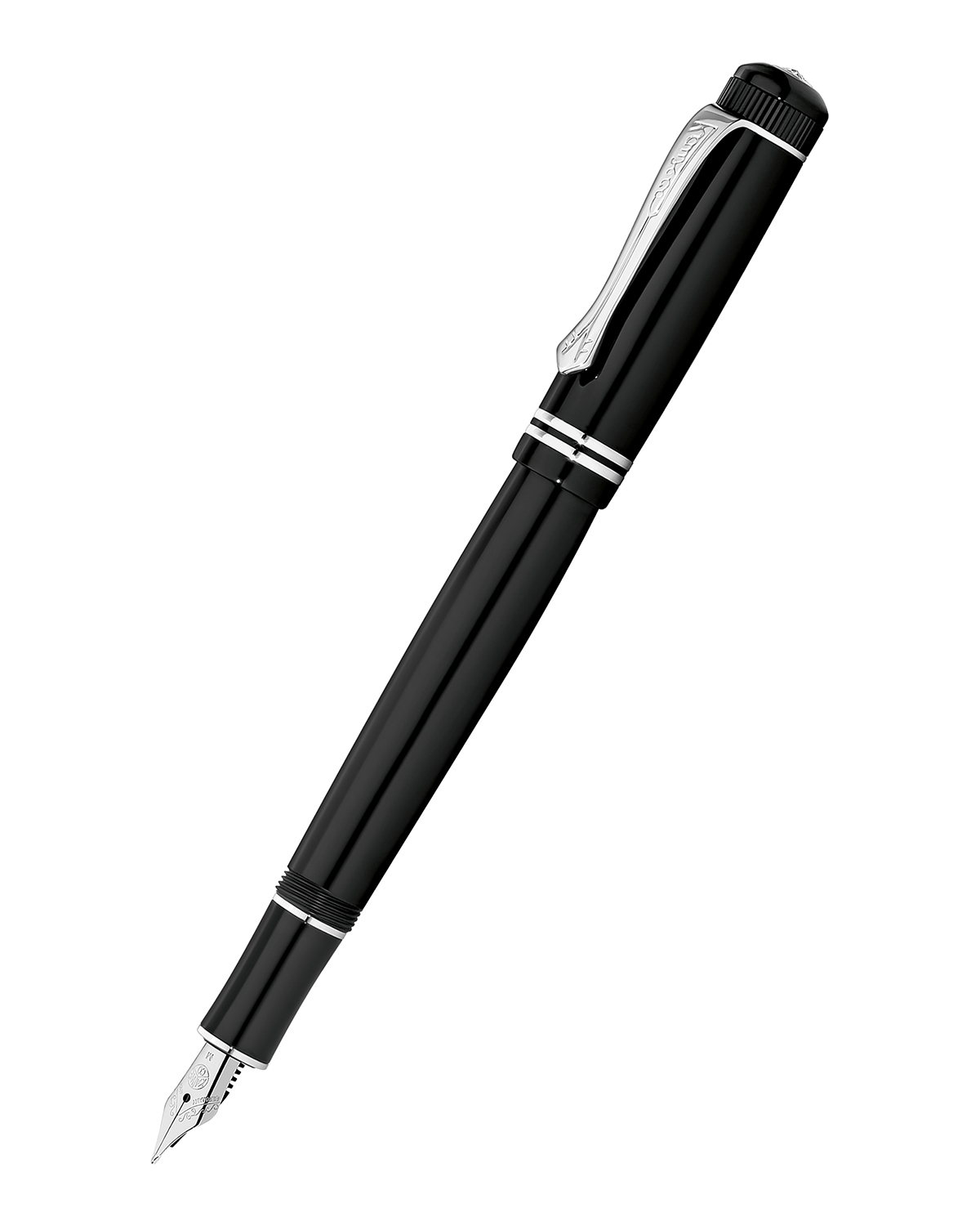 

Перьевая ручка Kaweco DIA2 F 0 7мм черный корпус с хромированными вставками