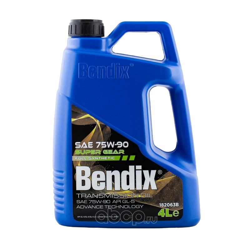 Масло Трансмиссионное Bendix Super Gear 75w-90 Синтетическое 4 Л 182063b BENDIX