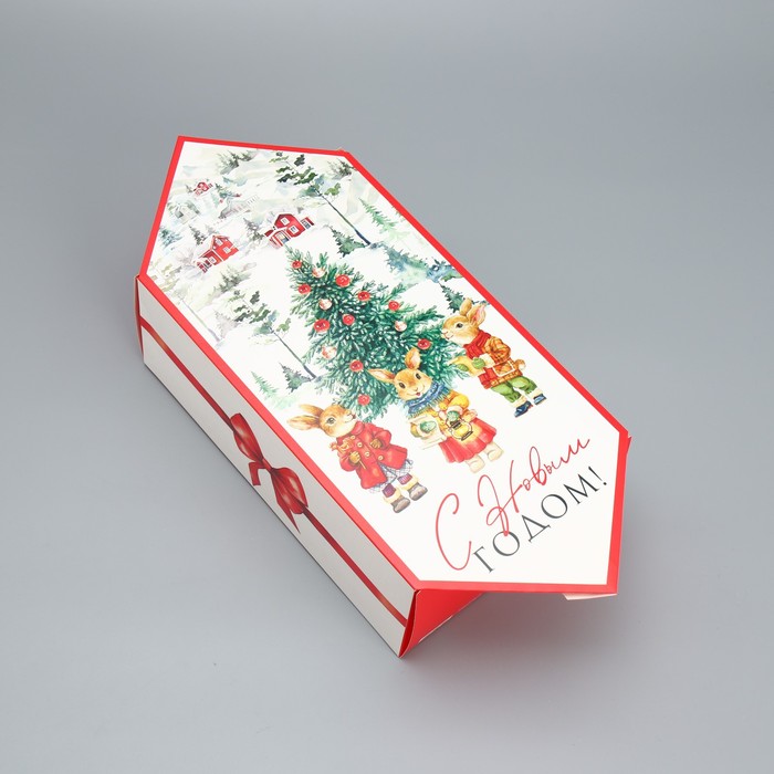 

Коробка Дарите Счастье, С Новым годом, 18х28х10 см, 5 штук, Разноцветный