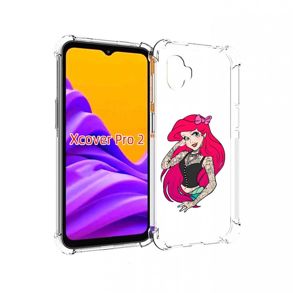 Чехол MyPads татуированная-принцесса женский для Samsung Galaxy Xcover Pro 2