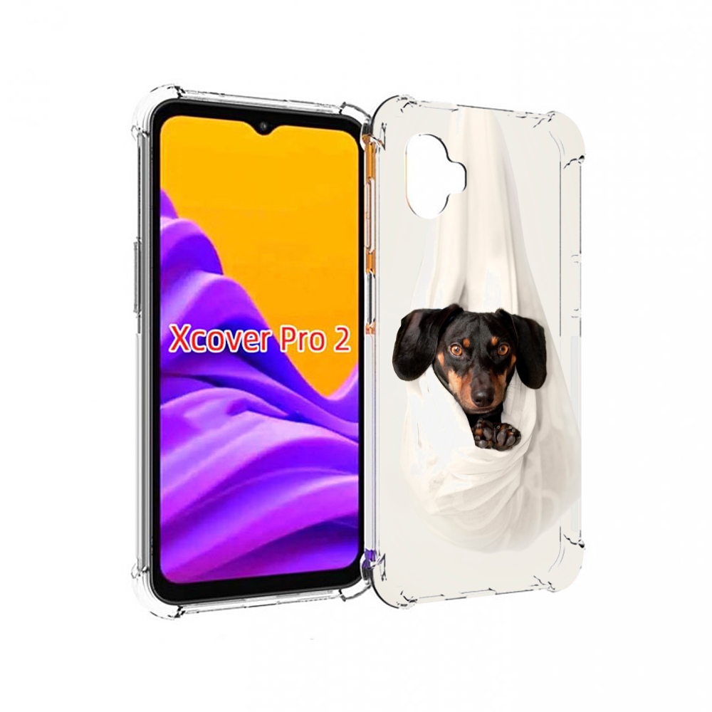 

Чехол MyPads такса собака для Samsung Galaxy Xcover Pro 2, Прозрачный, Tocco