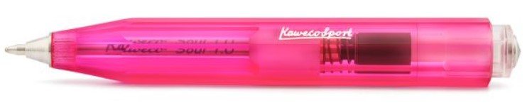 

Ручка шариковая KAWECO ICE Sport 1 0мм розовый прозрачный корпус