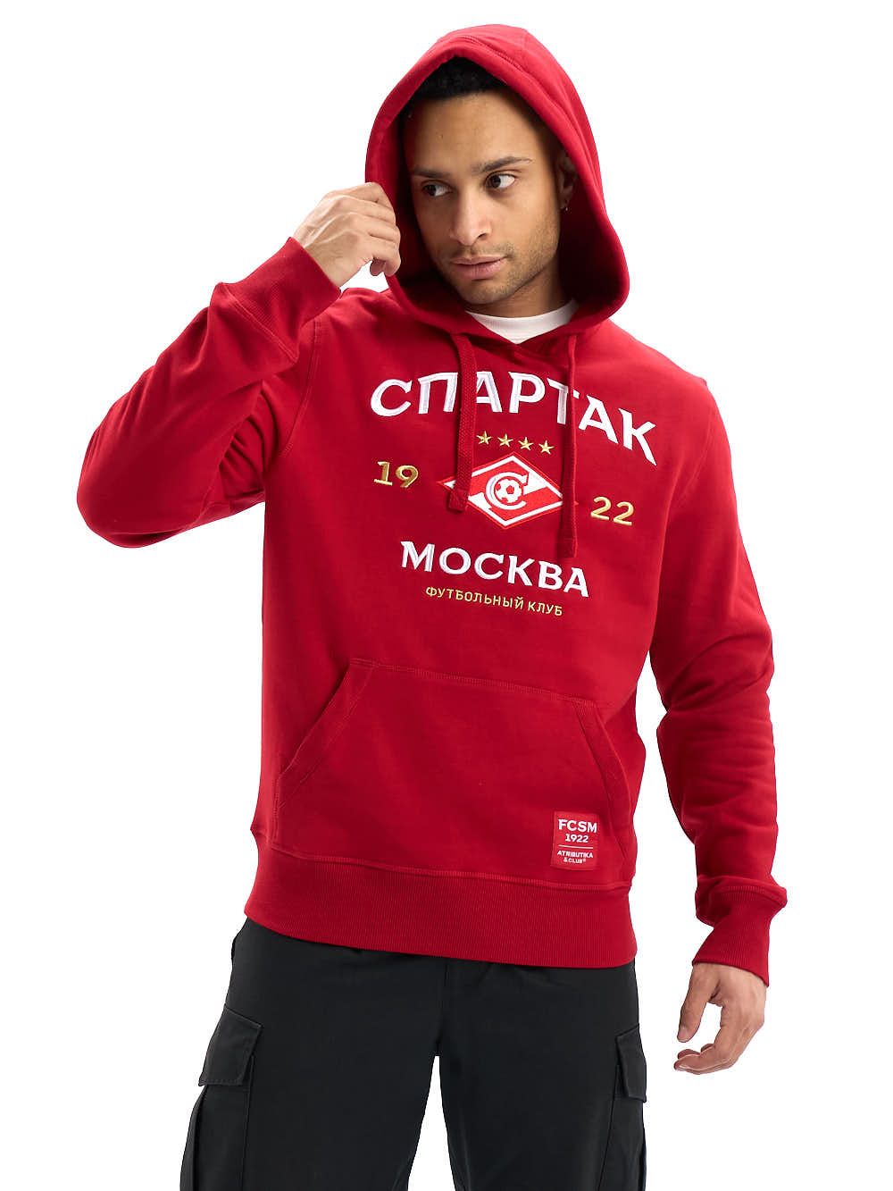 

Худи мужское Atributika&Club ФК Спартак 100840 красное XL, Красный, ФК Спартак 100840
