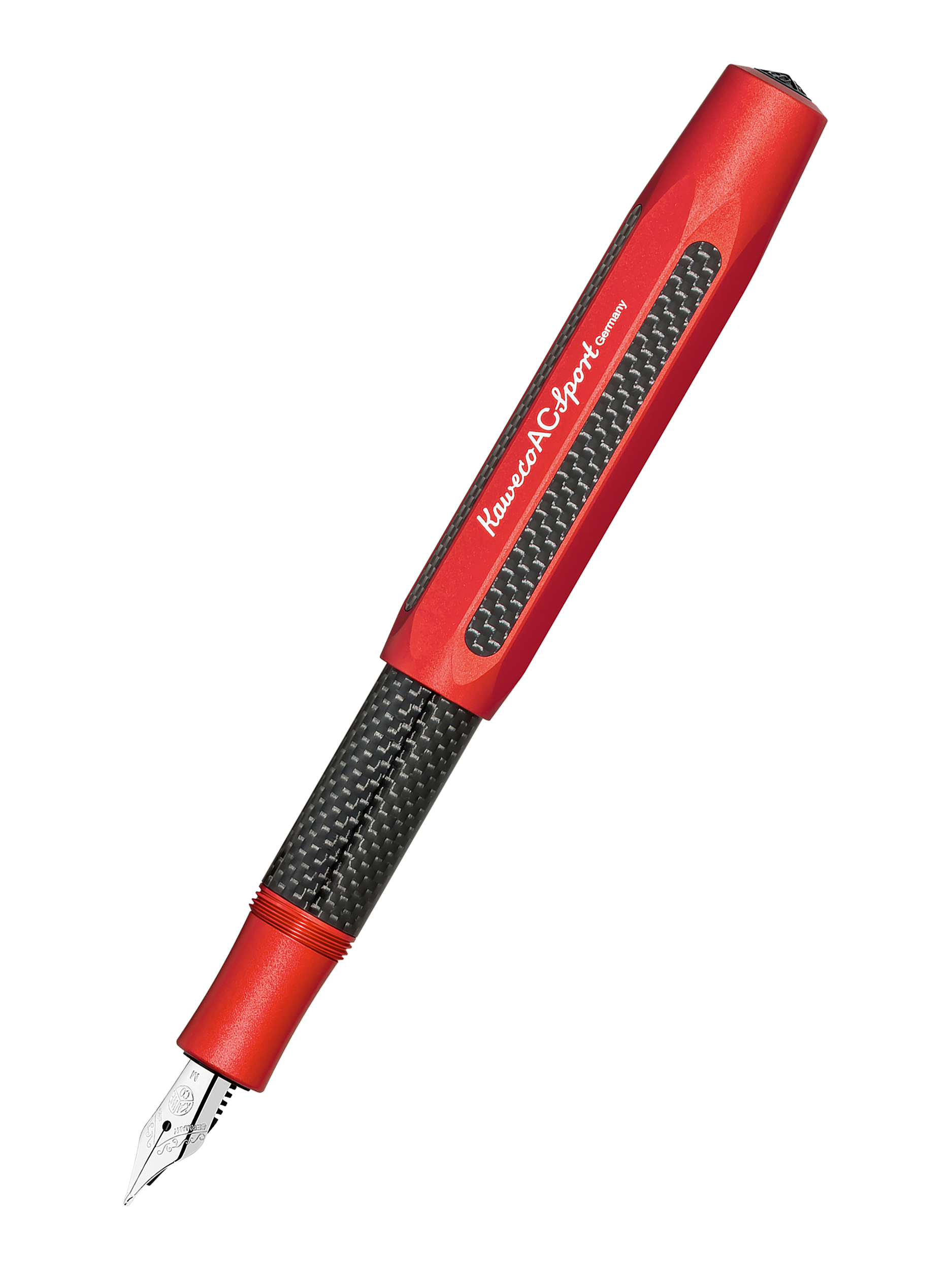 

Ручка перьевая KAWECO AC Sport F 0 7мм красный корпус с черными вставками