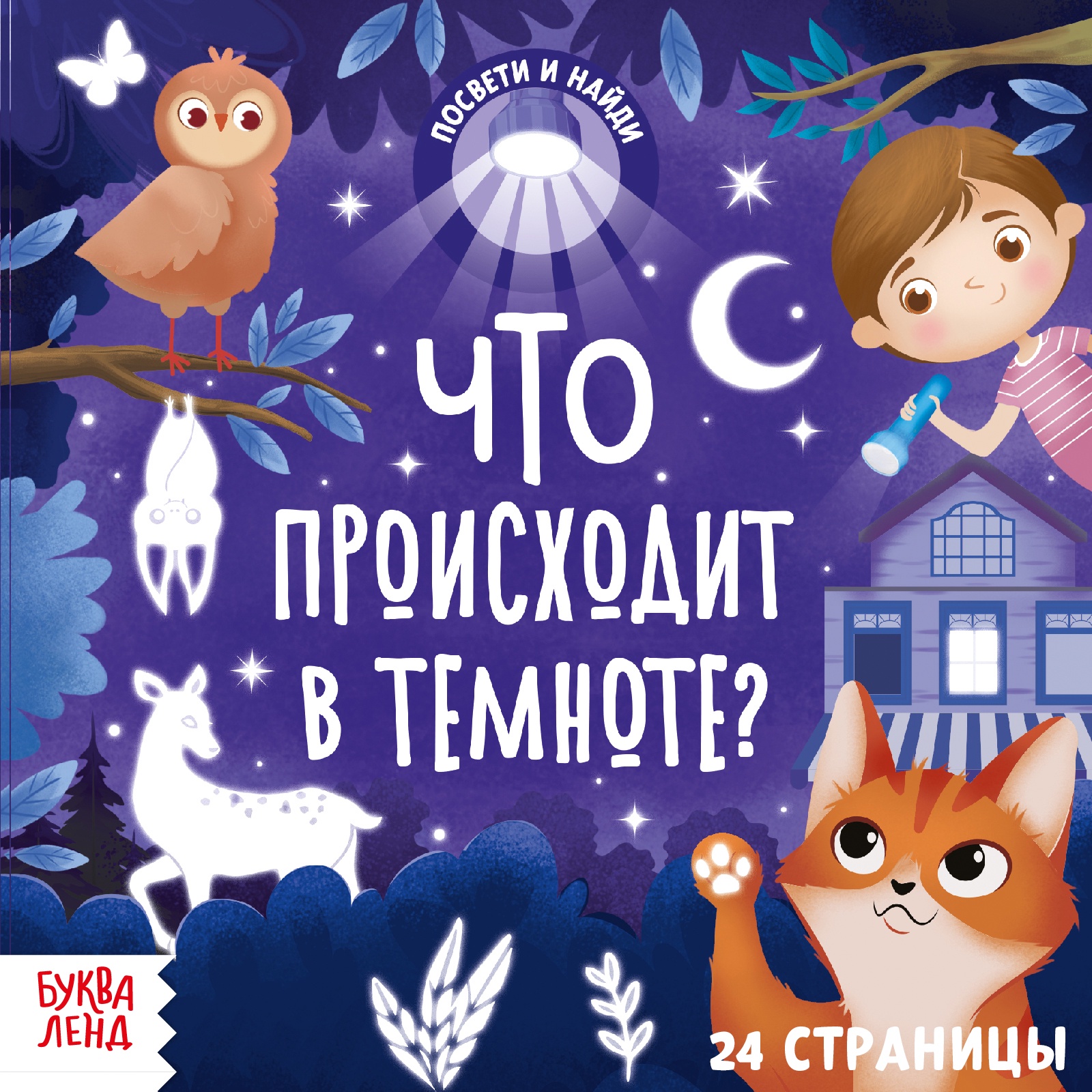 

Книга с фонариком БУКВА-ЛЕНД «Что происходит в темноте», 24 стр., Книги с фонариком Буква-Ленд
