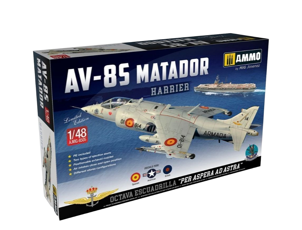 

AMIG8505 Истребитель Harrier AV-8S Matador