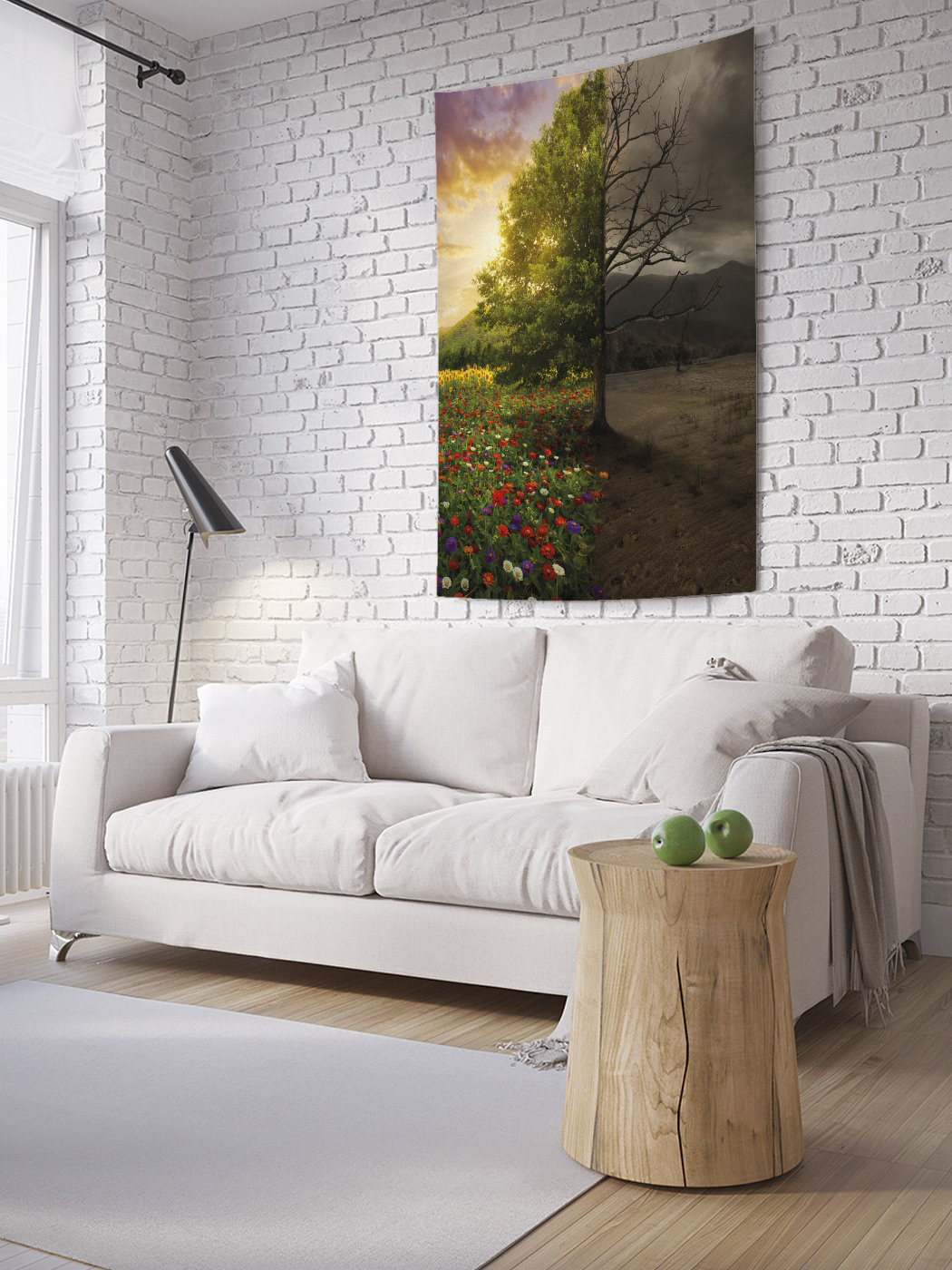 

Вертикальное фотопанно на стену JoyArty Граница жизни 150x200 см, Граница жизни