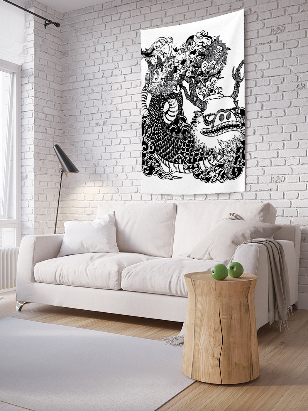 

Вертикальное фотопанно на стену JoyArty Азиатский дракон 150x200 см, Азиатский дракон