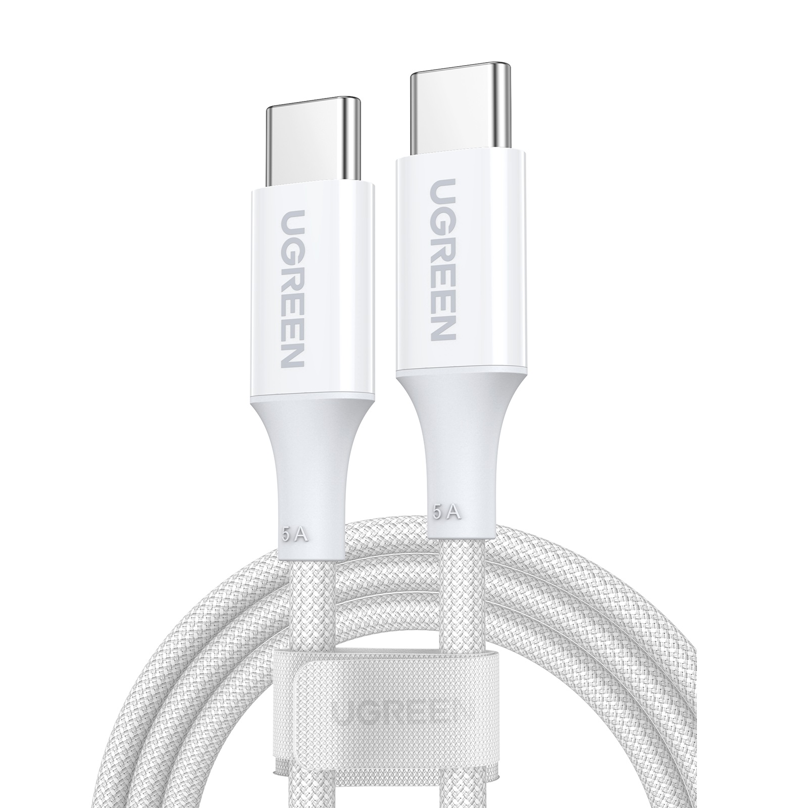 

Кабель UGREEN US557 (15269) USB-C - USB-C, 2 м., белый, US557