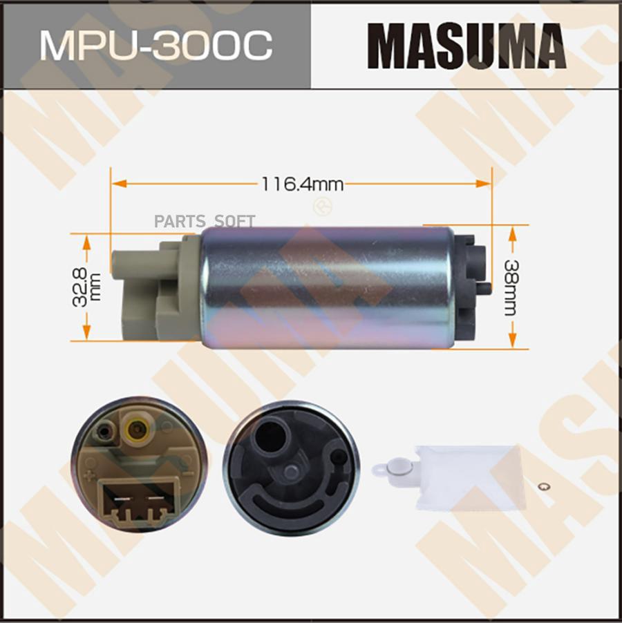 

MASUMA Бензонасос MASUMA, PAJERO V73W, сетка MPU-040, графитовый коллектор 1шт