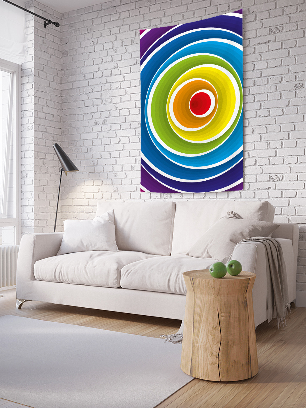 

Вертикальное фотопанно на стену JoyArty Скопление колец 150x200 см, Скопление колец