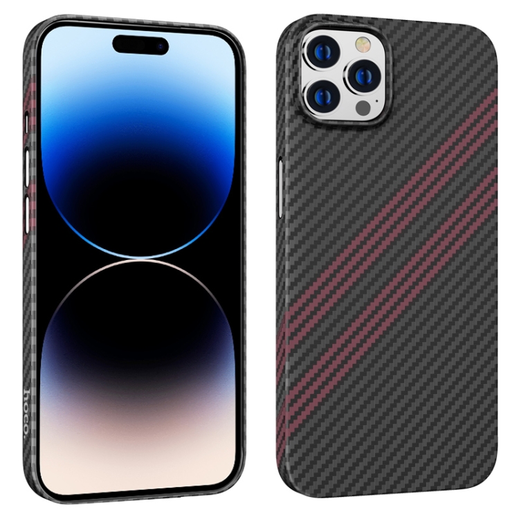 

Накладка HOCO Gave slim protective case для iPhone 14 Pro Max, черно-красная, Черный