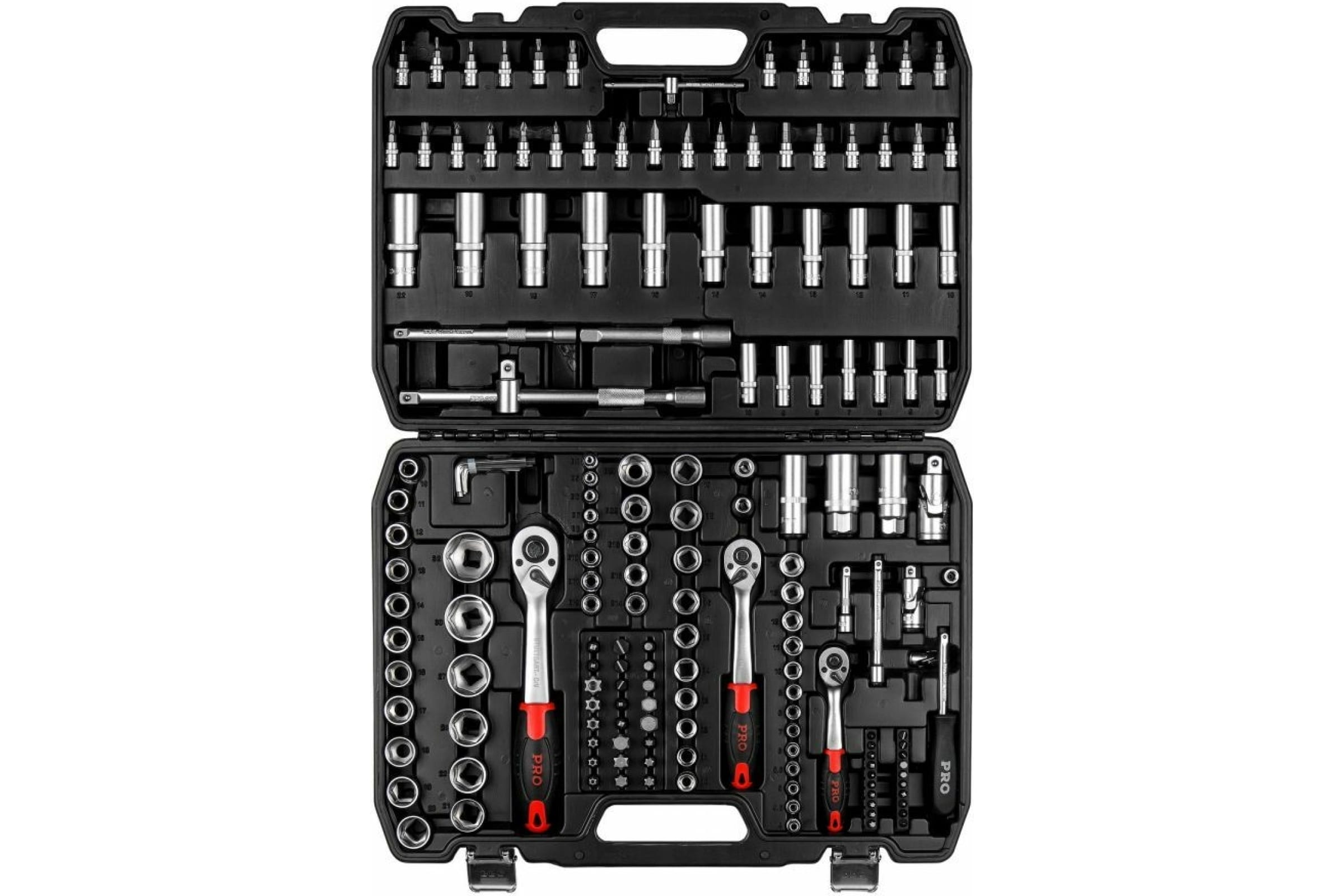 

Набор головок и бит 172пр. 1/4",3/8",1/2" PRO STARTUL STUTTGART (PRO-172S)