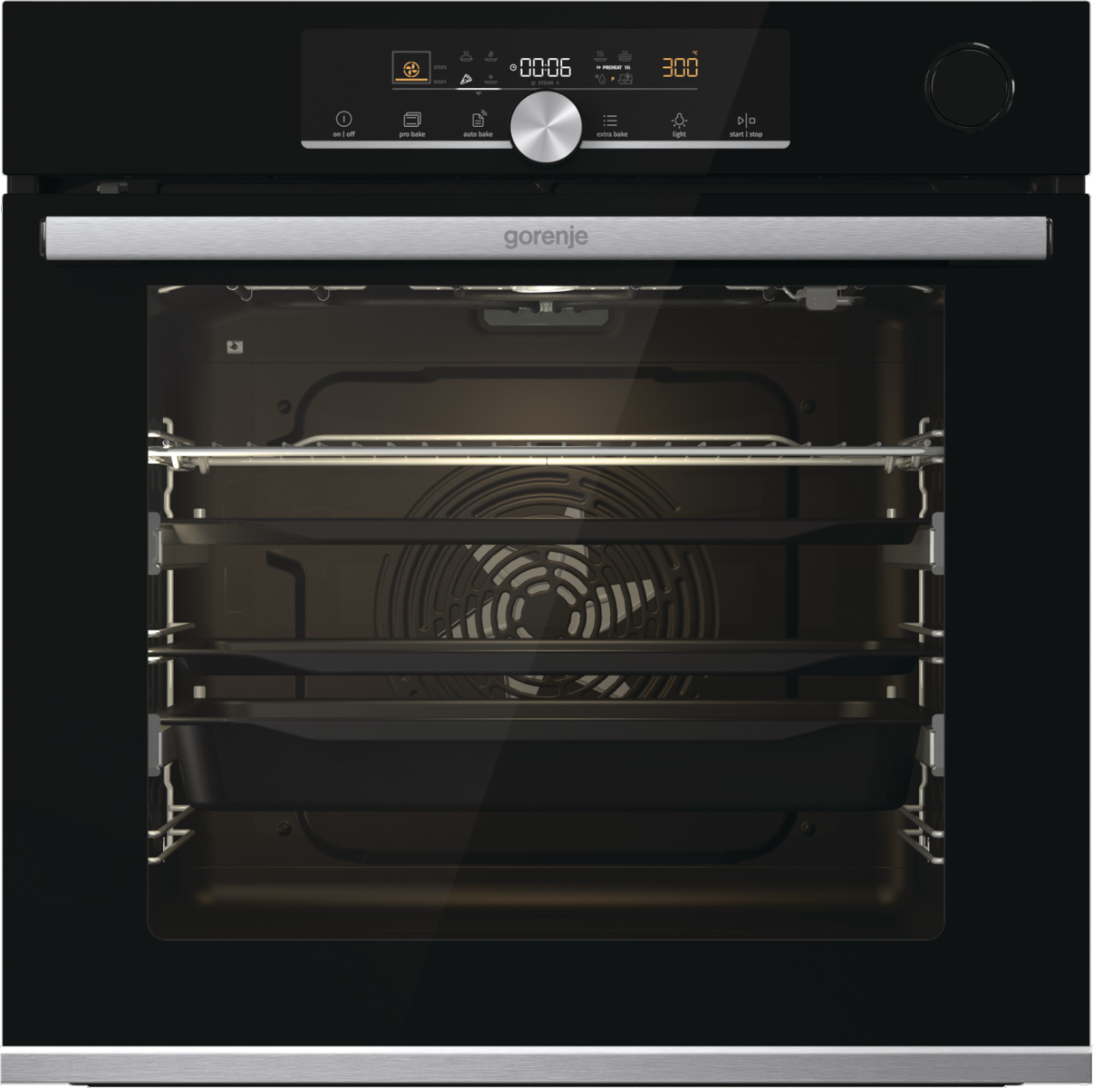 

Встраиваемый электрический духовой шкаф Gorenje BPSAX6747A08BG черный, BPSAX6747A08BG