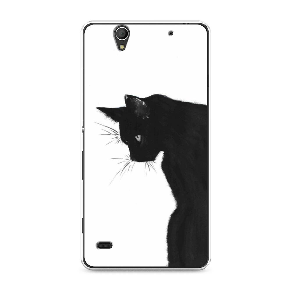 

Чехол Awog на Sony Xperia C4 "Black cat", Разноцветный, 52650-1