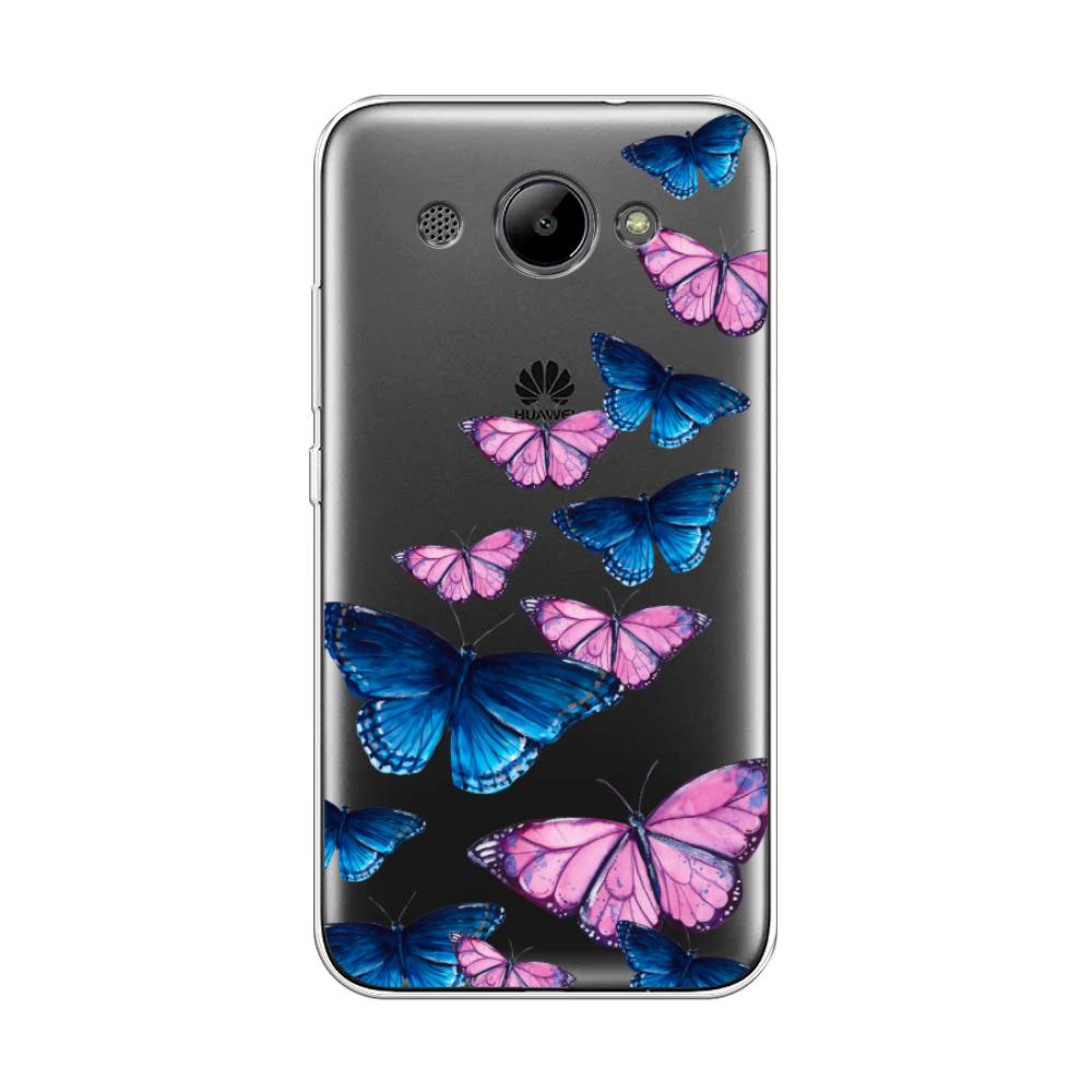 фото Чехол awog "полет бабочек" для huawei y3 2018