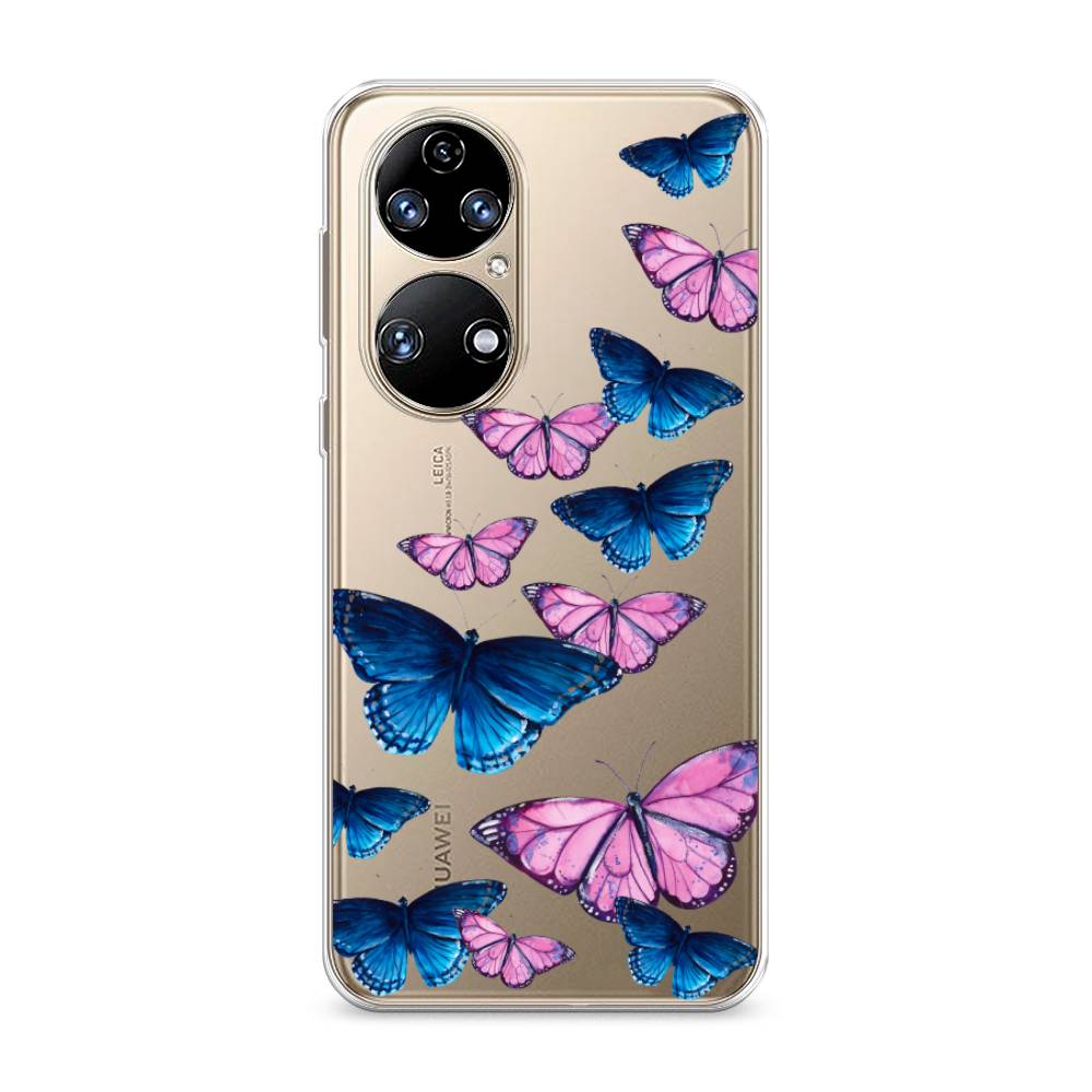 фото Чехол awog "полет бабочек" для huawei p50
