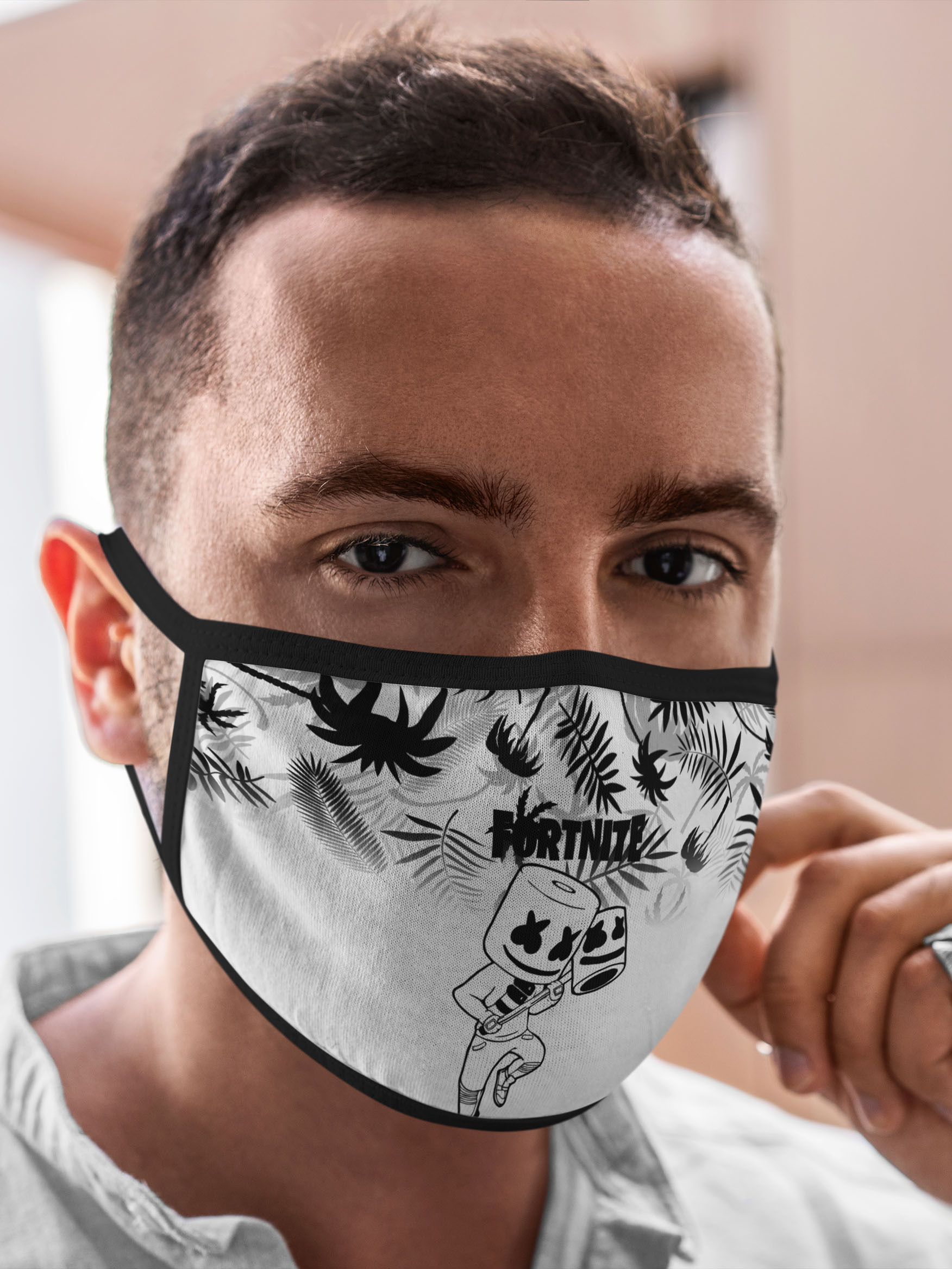 

Многоразовая маска унисекс Burnettie Fortnite Marshmello., Разноцветный, Fortnite Marshmello.