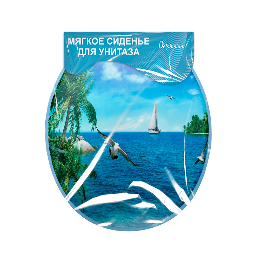 

Сиденье для унитаза Delphinium Море мультиколор, Море