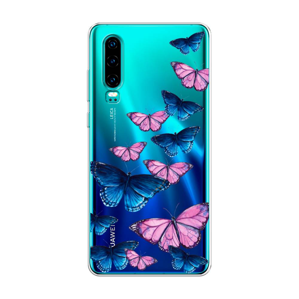 фото Чехол awog "полет бабочек" для huawei p30