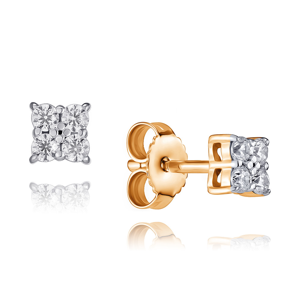 

Серьги из красного золота с фианитом ADAMAS 2118054/01-А50Д-72, 2118054/01-А50Д-72