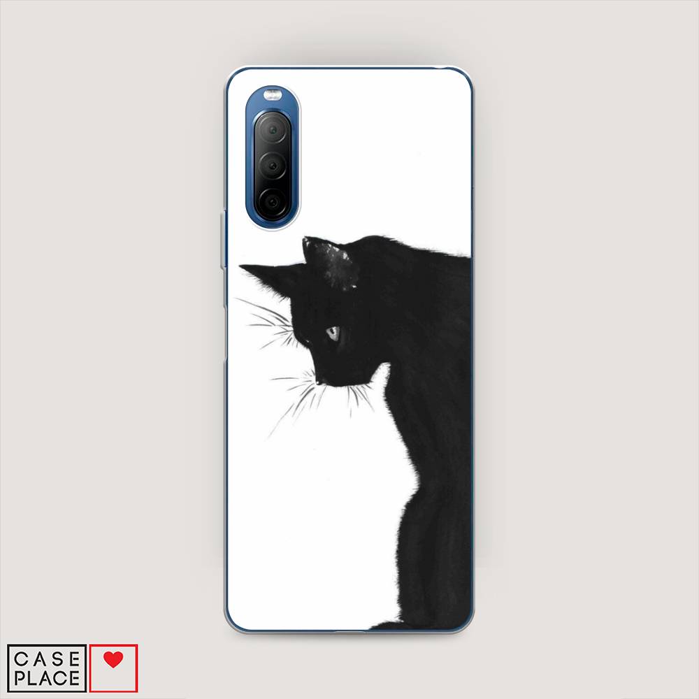 

Чехол Awog на Sony Xperia 10 II "Black cat", Разноцветный, 54650-1