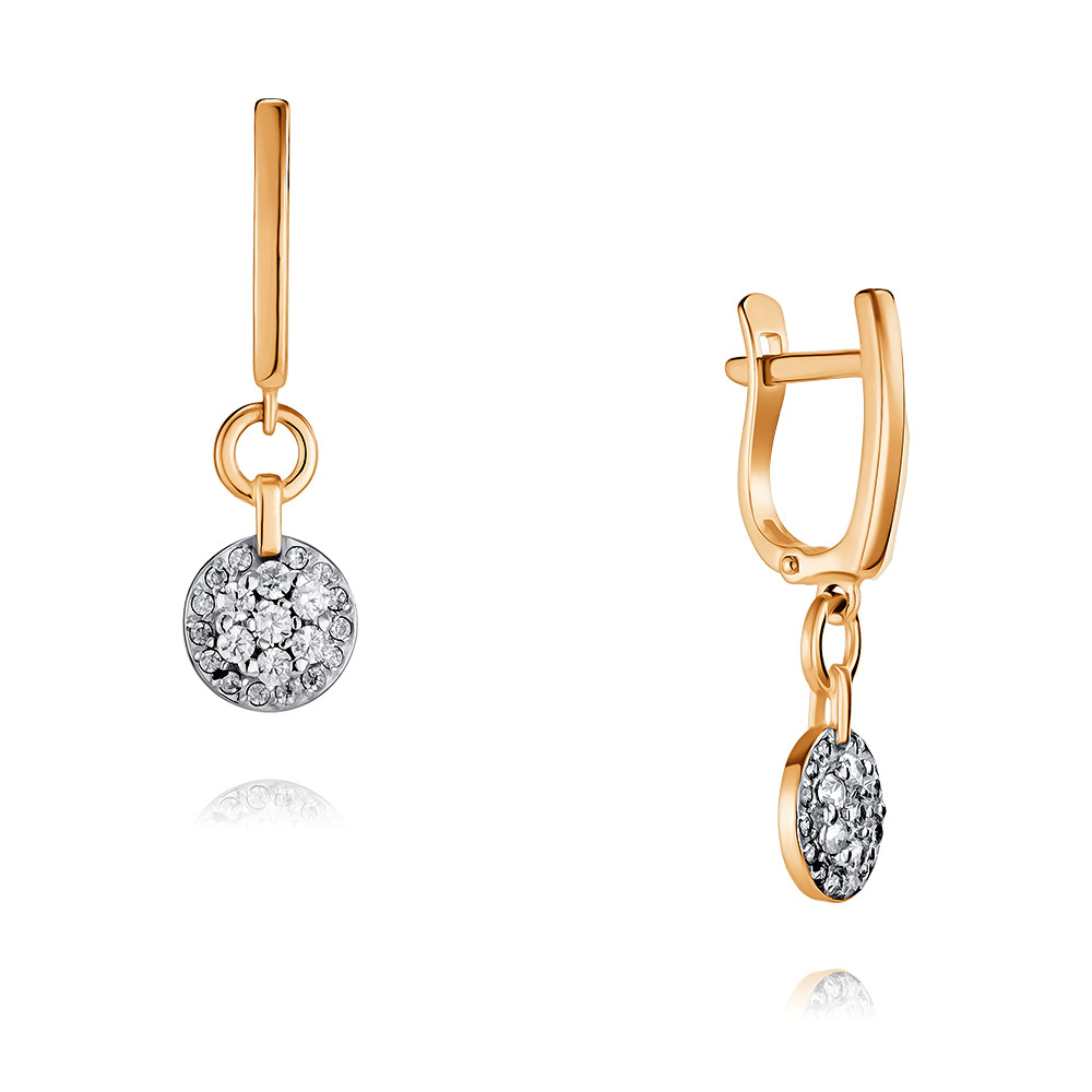 

Серьги из красного золота с фианитом ADAMAS 24039443/01-А50Д-72, 24039443/01-А50Д-72