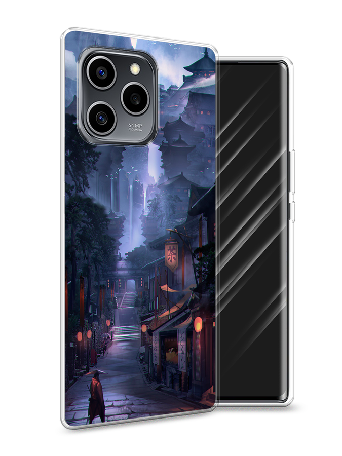 

Чехол Awog на Honor 60 SE "Одинокий самурай", Разноцветный, 6108050-10