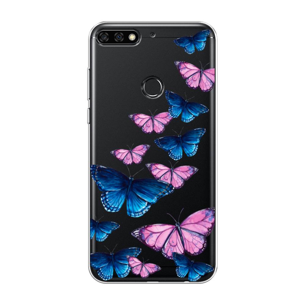 

Чехол Awog на Huawei Nova 2 Lite "Полет бабочек", Синий;черный;розовый, 64650-2