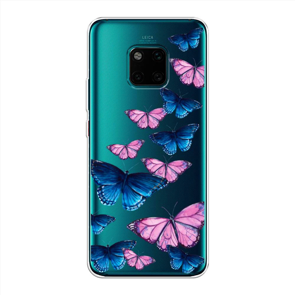 фото Чехол awog "полет бабочек" для huawei mate 20 pro