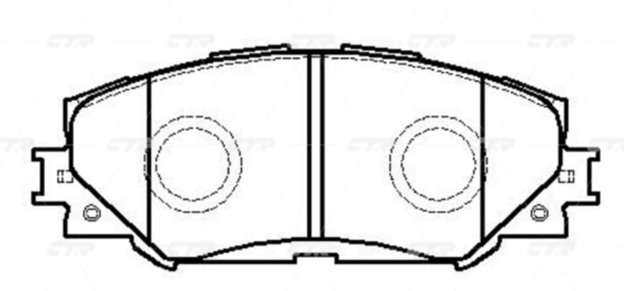 

Тормозные колодки Ctr передние GK1062P