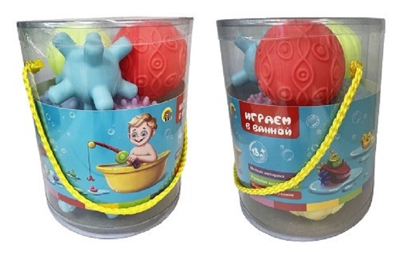 

Набор игрушек для купания Рыжий кот Мой малыш - 2 И-7877, 9 штук