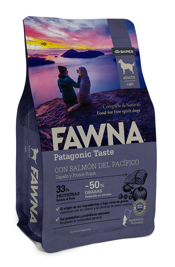 Сухой корм для собак FAWNA Patagonic Taste LIGHT, все породы, лосось, курица, 15 кг