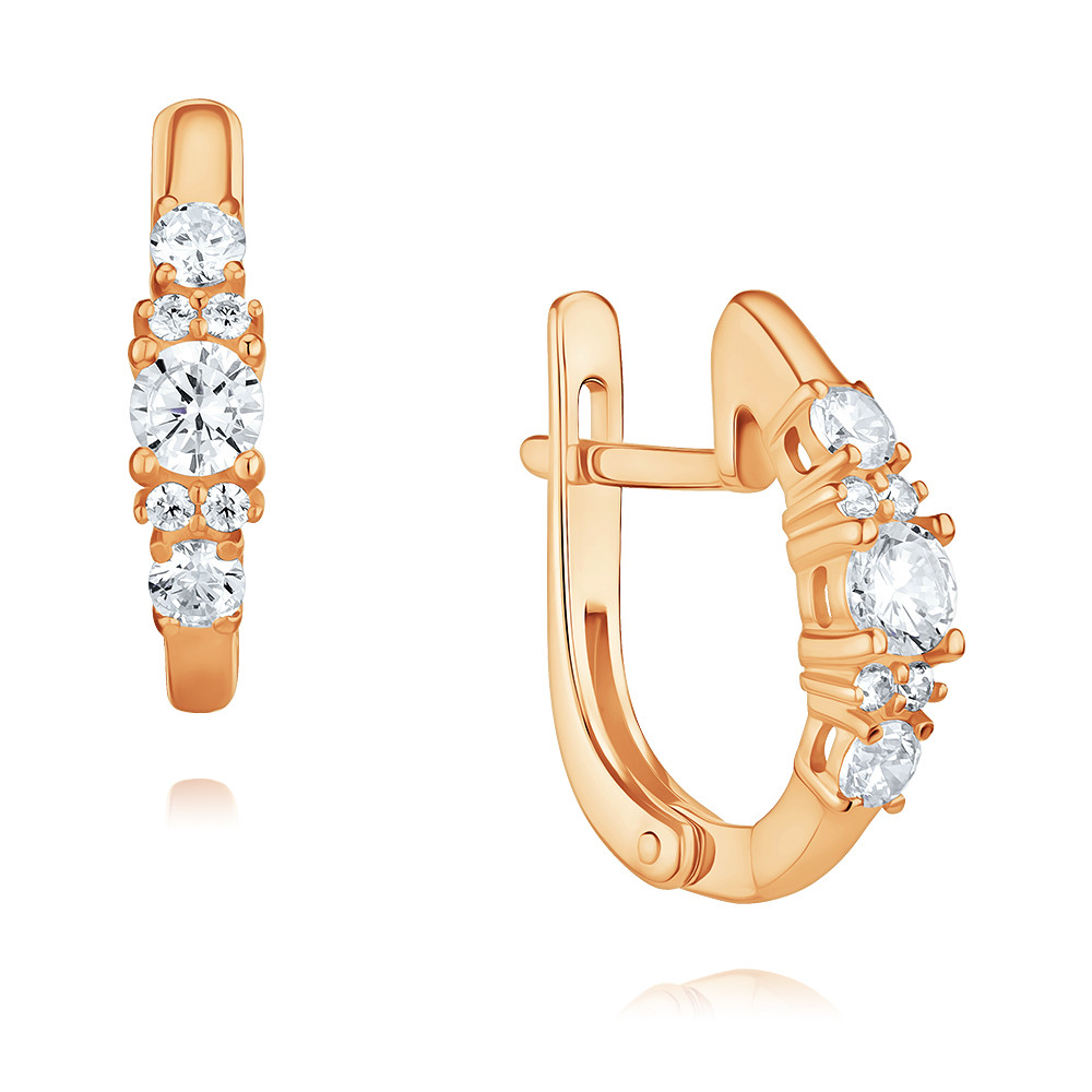 

Серьги из красного золота с фианитом ADAMAS 2418057/01-А50Д-72, 2418057/01-А50Д-72