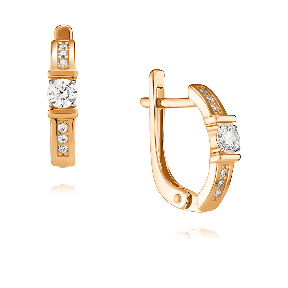

Серьги из красного золота с фианитом ADAMAS 2424113/01-А50Д-72, 2424113/01-А50Д-72
