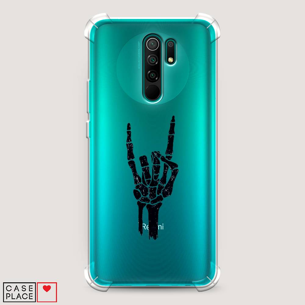 

Чехол Awog на Xiaomi Redmi 9 "Rock for a skeleton", Разноцветный, 38351-1