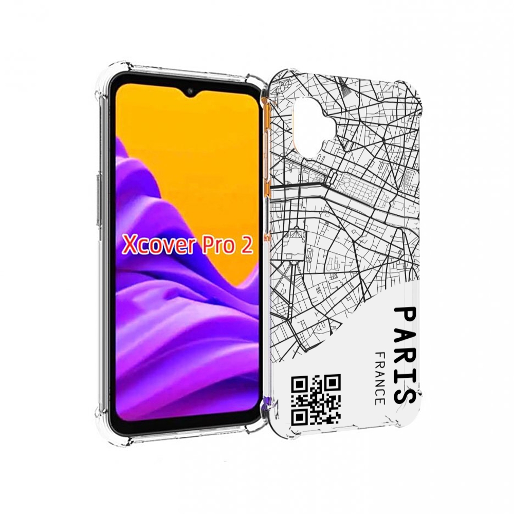 

Чехол MyPads схема-париж для Samsung Galaxy Xcover Pro 2, Прозрачный, Tocco