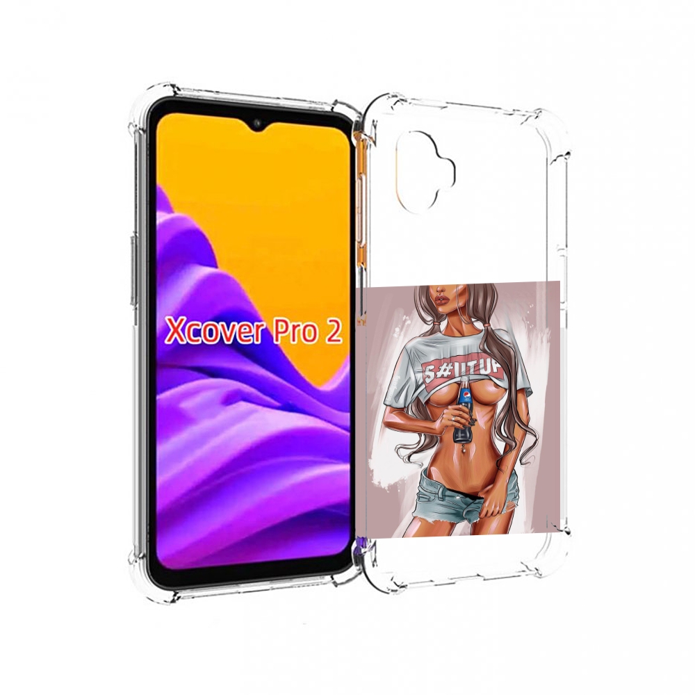 

Чехол MyPads стройная-девушка-с-пепси женский для Samsung Galaxy Xcover Pro 2, Прозрачный, Tocco