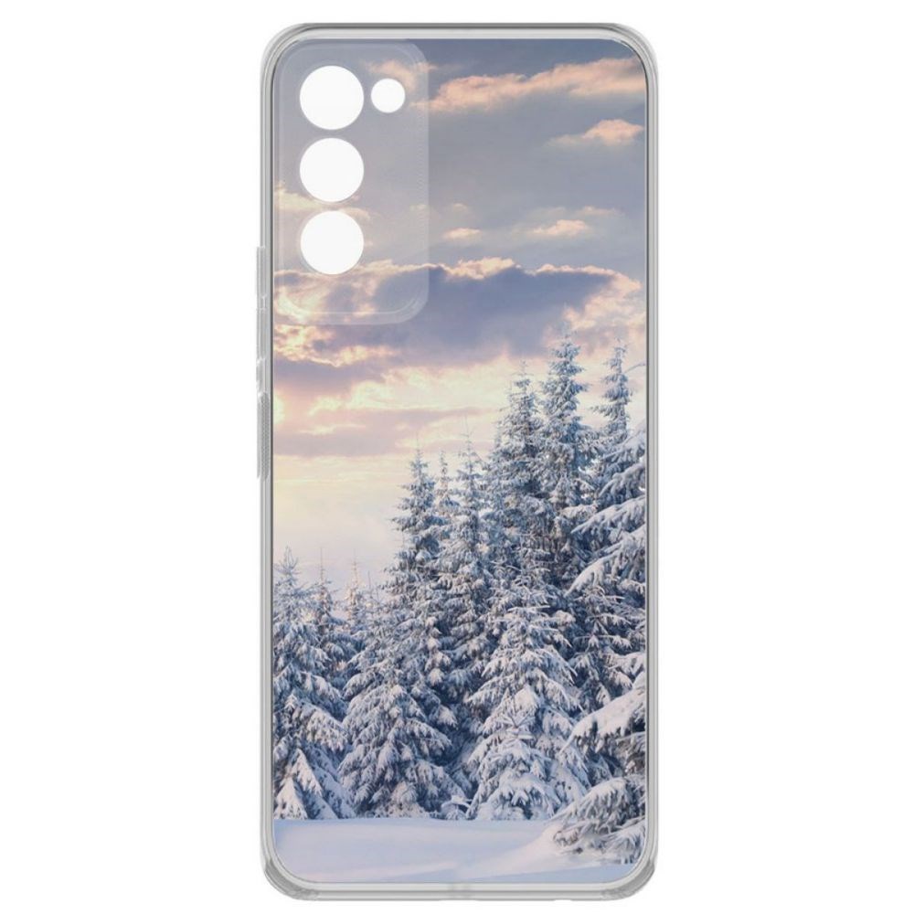 фото Чехол-накладка krutoff clear case снежный пейзаж для tecno camon 18p