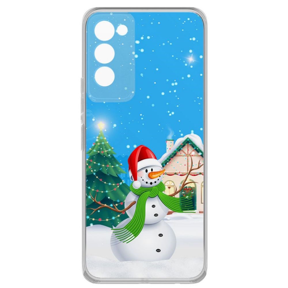 

Чехол-накладка Krutoff Clear Case Снеговик для Tecno Camon 18P