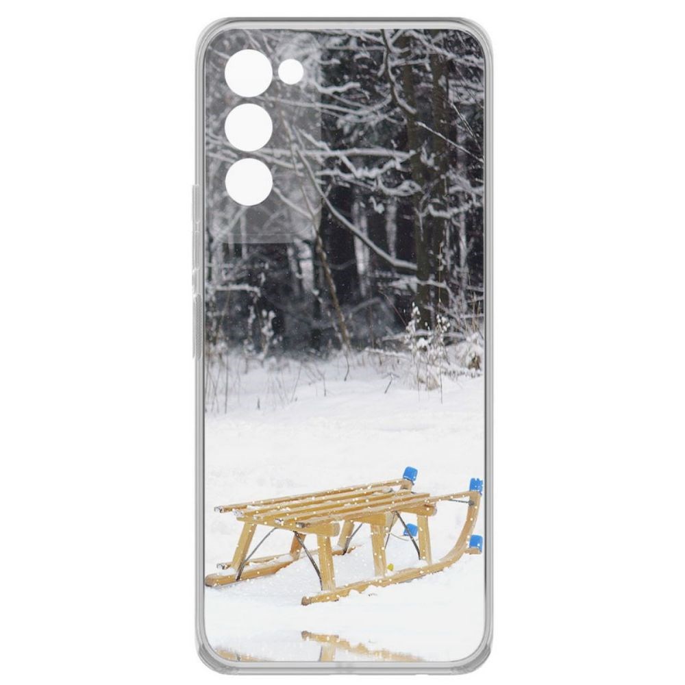 

Чехол-накладка Krutoff Clear Case Санки для Tecno Camon 18P