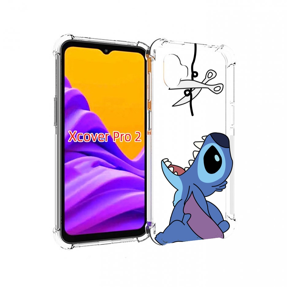 

Чехол MyPads стич-с-ножницами для Samsung Galaxy Xcover Pro 2, Прозрачный, Tocco