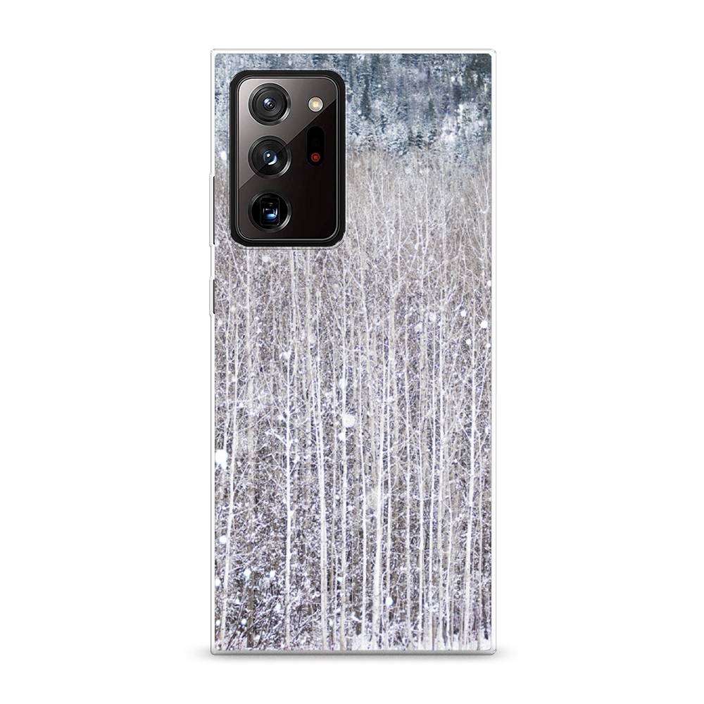 

Чехол для Samsung Galaxy Note 20 Ultra "Снежный лес", Бежевый;серый;белый, 2101050-5