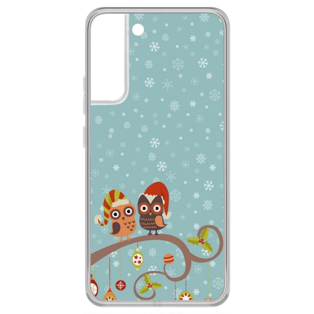 

Чехол-накладка Krutoff Clear Case Совушки для Samsung Galaxy S22+, Прозрачный