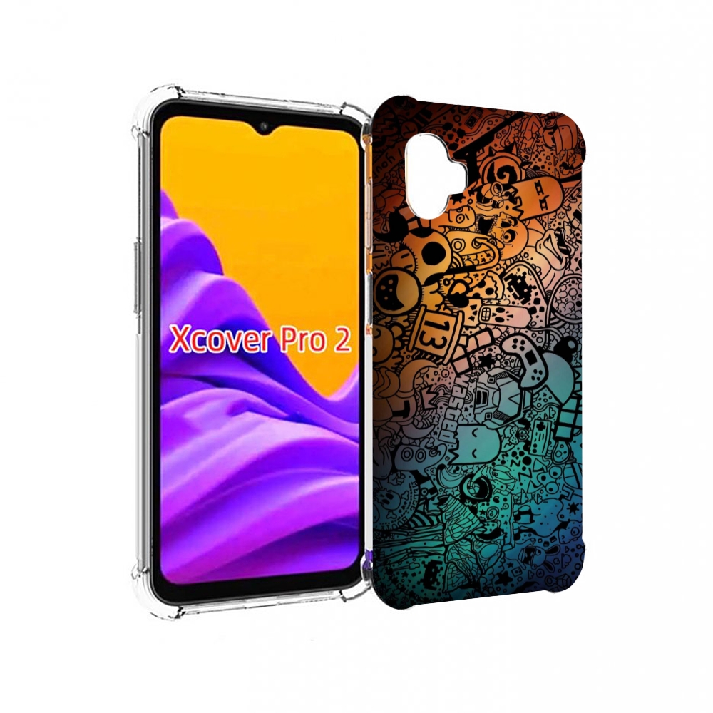 

Чехол MyPads стикеты в тени для Samsung Galaxy Xcover Pro 2, Прозрачный, Tocco