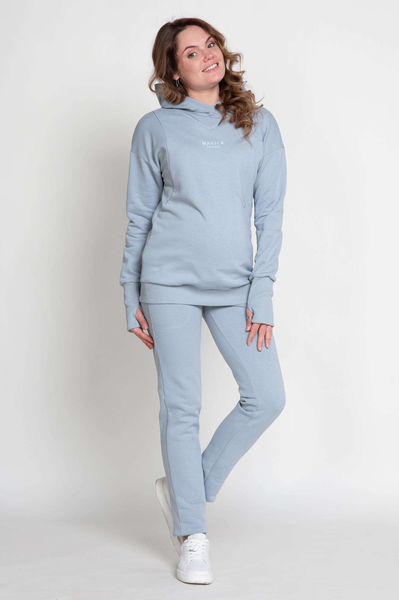 

Костюм для беременных женский Magica bellezza 0208 голубой 52 RU, 0208