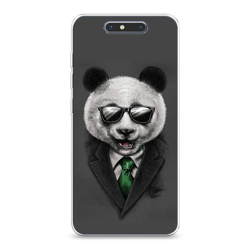 

Чехол Awog на ZTE Blade V8 / ЗТЕ Блэйд V8 "Деловая панда", Разноцветный, 131250-10