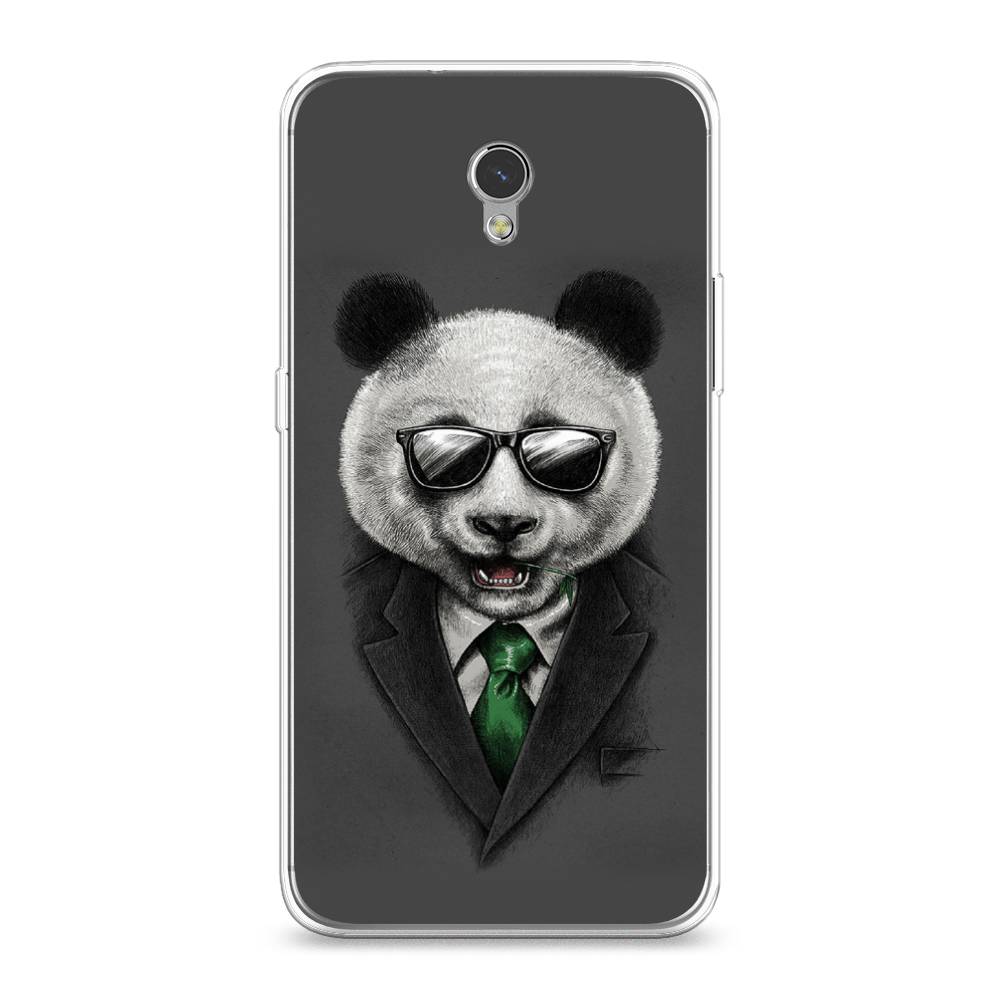 

Чехол Awog на ZTE Blade V7 / ЗТЕ Блэйд V7 "Деловая панда", Разноцветный, 131150-10