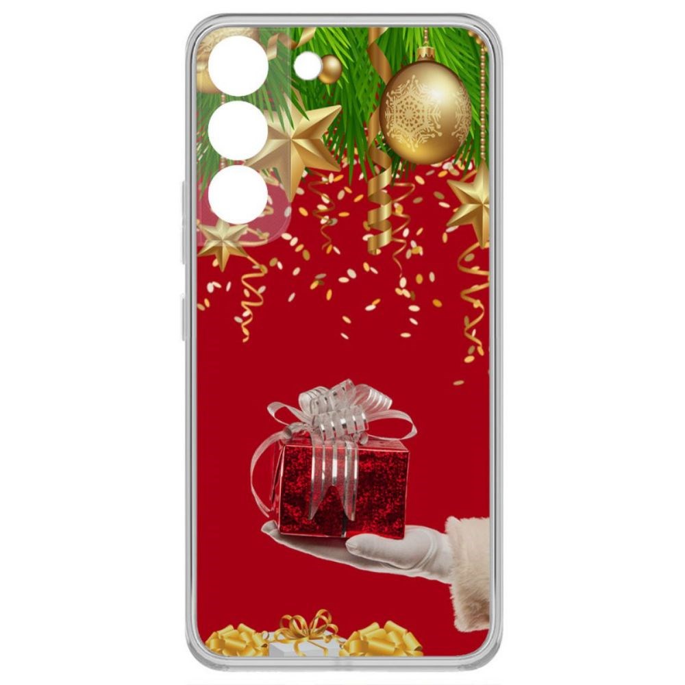 

Чехол-накладка Krutoff Clear Case Подарки для Samsung Galaxy S22