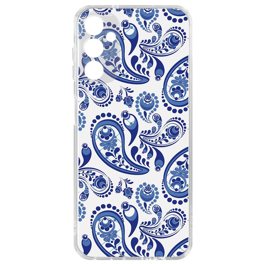 

Чехол-накладка Krutoff Clear Case Гжель для Samsung Galaxy A14 4G (A145), Прозрачный